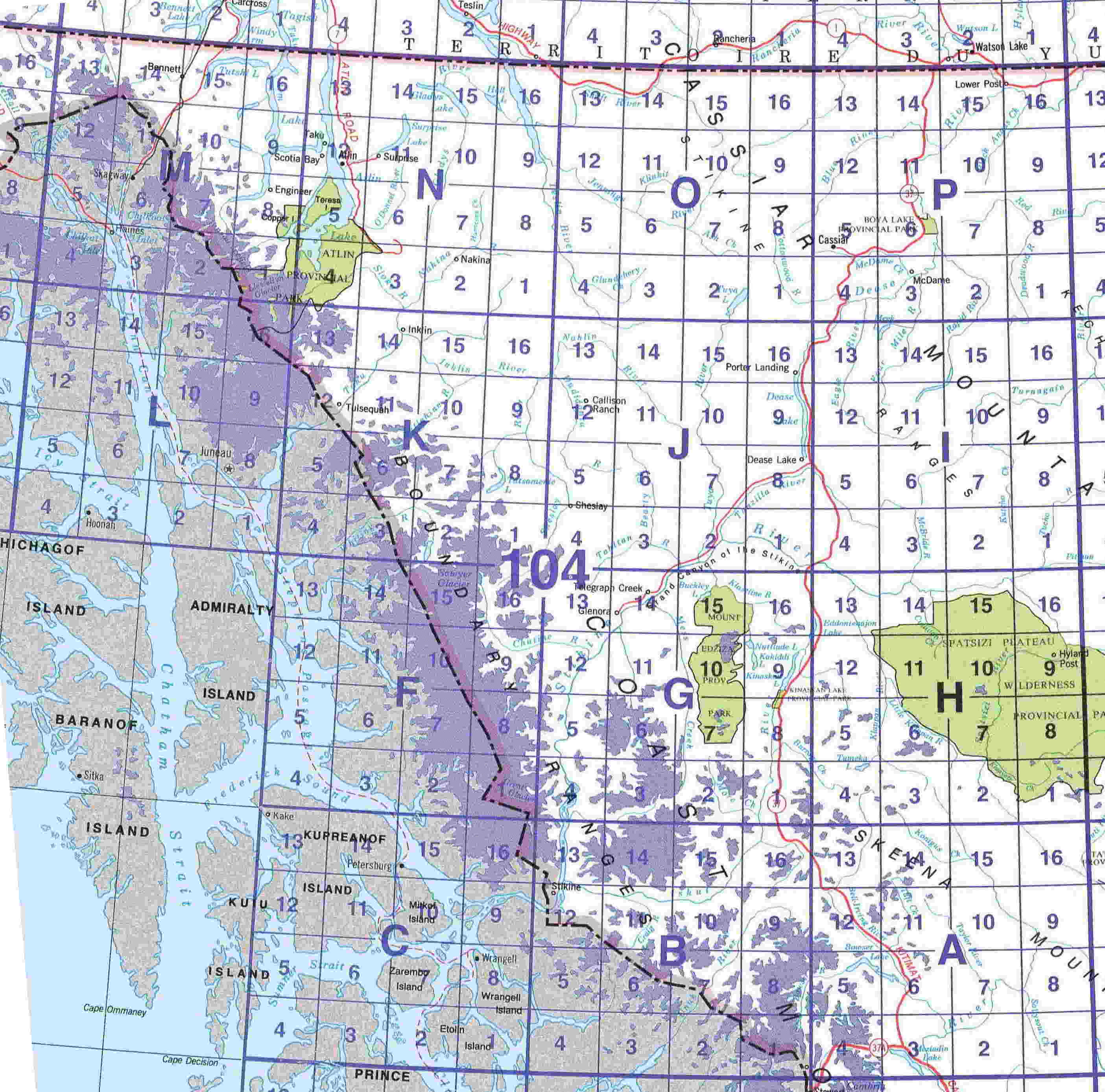 Map 104 Laminated