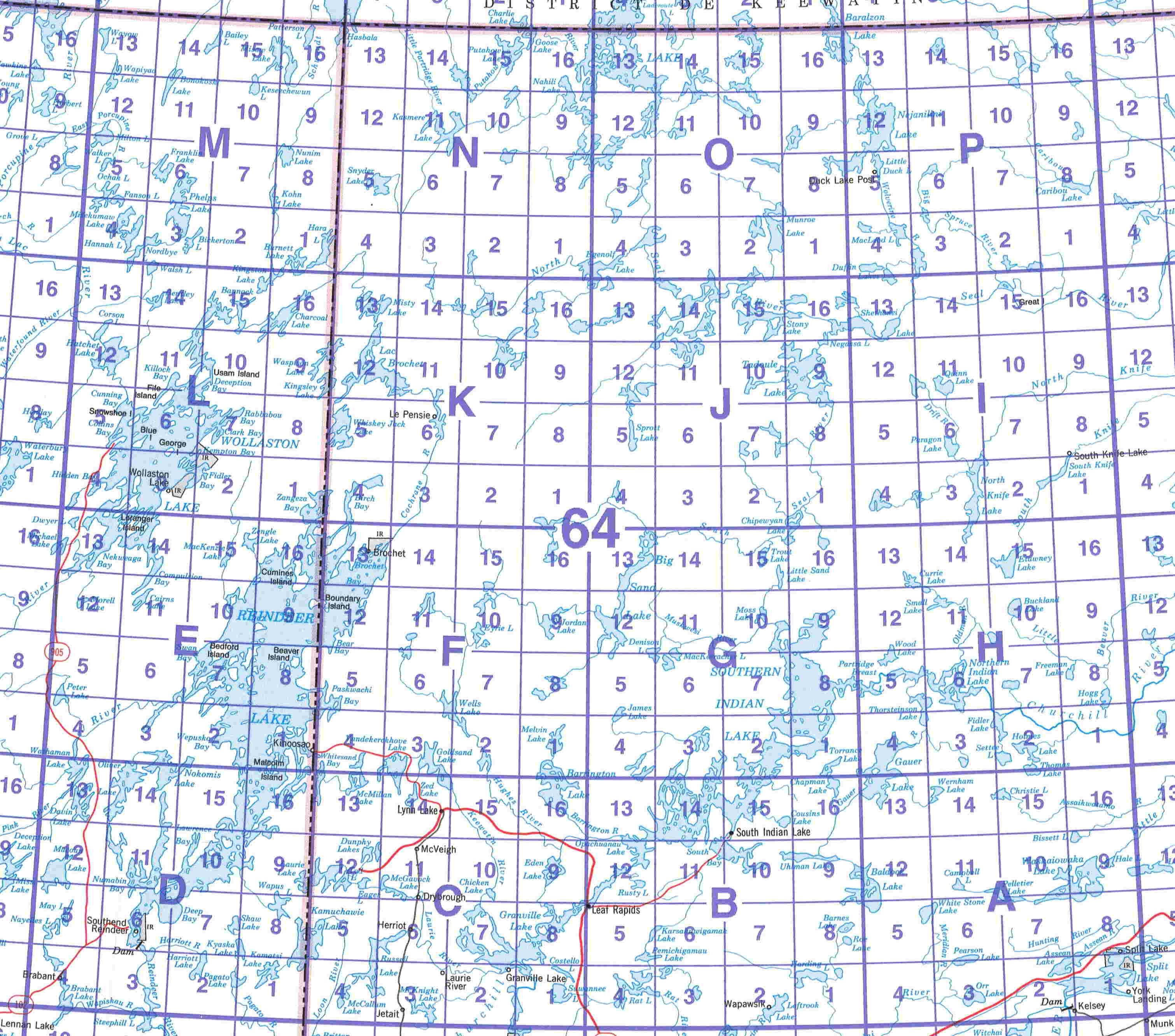 Map 64 Laminated