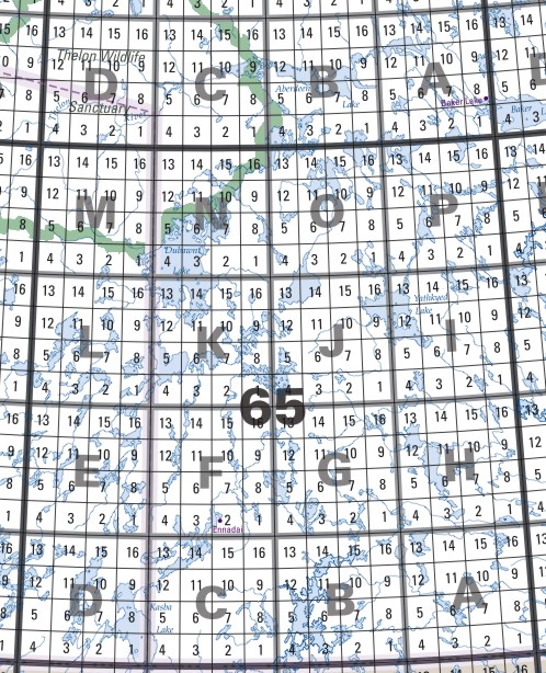 Map 65 Laminated